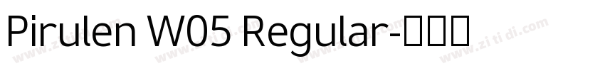 Pirulen W05 Regular字体转换